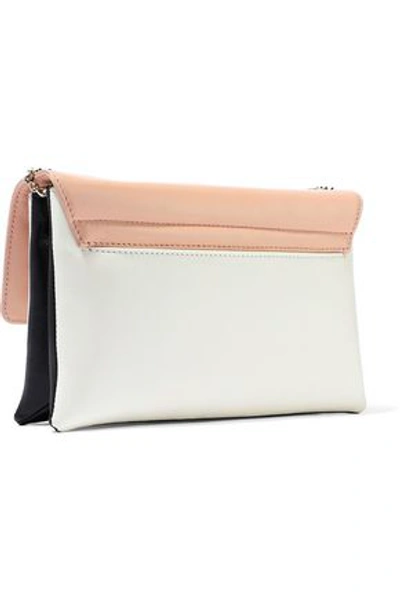Shop Lanvin Woman Sugar Mini Color-block Leather Shoulder Bag Blush