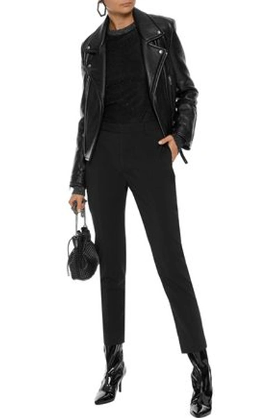 Shop Rick Owens Woman Austin Wool-blend Skinny Pants Black