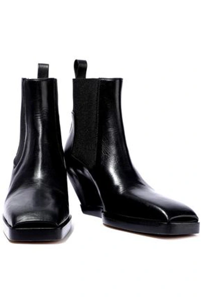 Shop Rick Owens Woman Mid Heel Boots Black