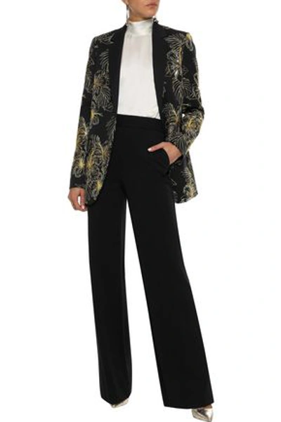 Shop Stella Mccartney Embellished Wool Blazer In Midnight Blue