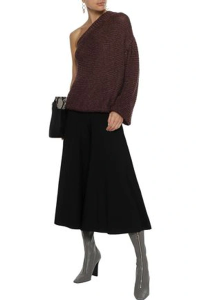 Shop Stella Mccartney Woman Oliver Stretch-knit Culottes Black