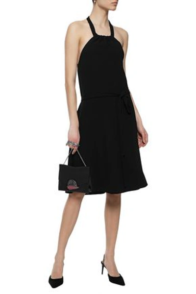 Shop Theory Woman Nayline Crepe Halterneck Dress Black