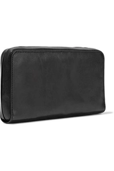 Shop Ann Demeulemeester Woman Leather Continental Wallet Black