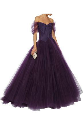 zac posen purple dress