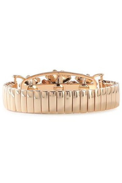 Shop Dannijo Woman Elaine Gold-tone Crystal Bracelet Gold