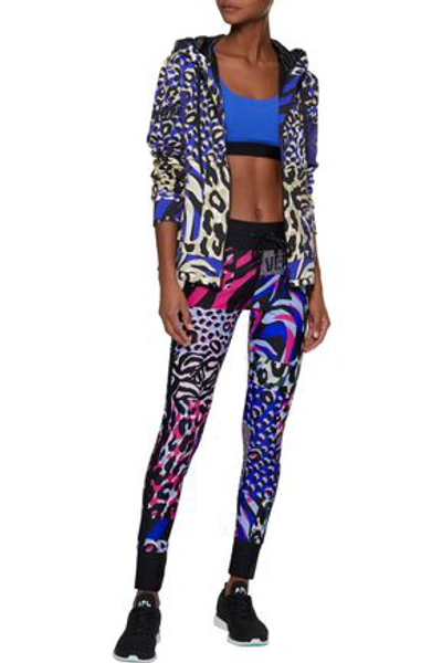 Shop Versace Woman Printed Stretch Leggings Animal Print