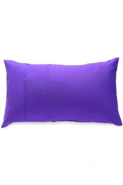 Shop Eres Woman Algodon Logo-embossed Scuba Beach Pillow Purple