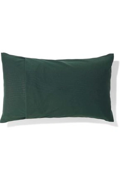 Shop Eres Algodon Logo-embossed Scuba Beach Pillow In Forest Green