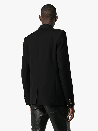 Shop Givenchy Single-breasted Button Blazer In Black