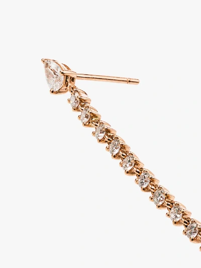 Shop Anita Ko 18k Rose Gold Double Piercing Diamond Loop Earring