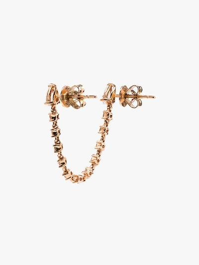 Shop Anita Ko 18k Rose Gold Double Piercing Diamond Loop Earring