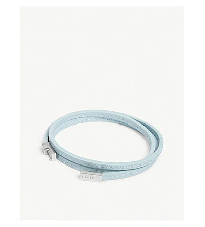 Shop Ted Baker Leather Wrap Leather In Lt-blue