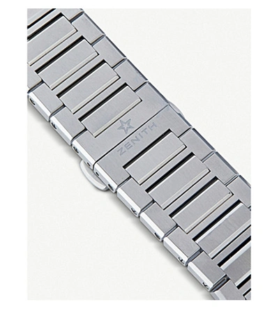 Shop Zenith 95.9000.9004/78.m9000 Defy El Primero 21 Titanium Watch In Silver