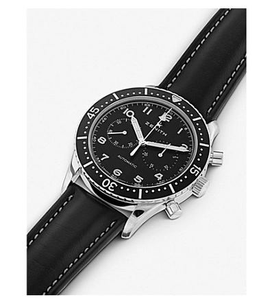 Shop Zenith 032240406921c774 Pilot Cronometro Tipo Cp-2 Flyback Heritage Watch In Silver/black
