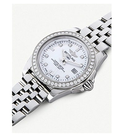Shop Rado A7133053/a801.792a Galactic 32 Diamond And Stainless Steel Watch