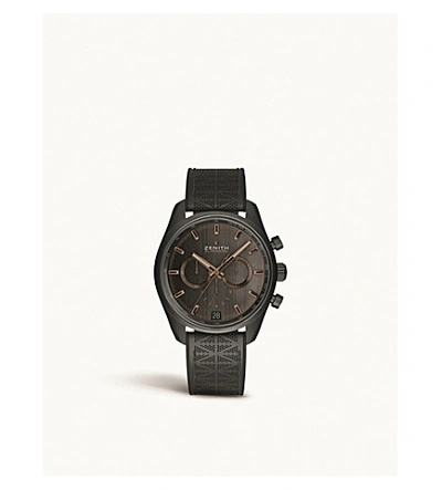 Shop Zenith 24.2042.400/27.r799 Chronomaster El Primero Range Rover Automatic Watch In Black