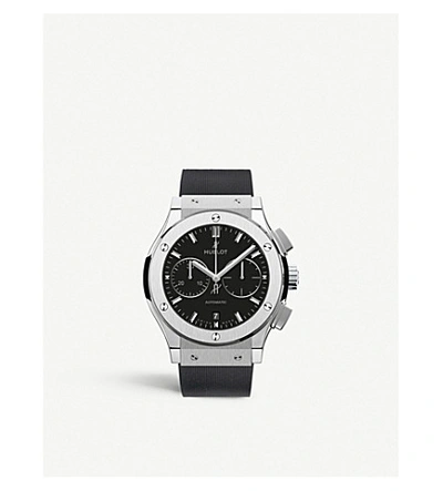 Shop Hublot 521.nx.1171.rx Classic Fustion Titanium Watch In Black