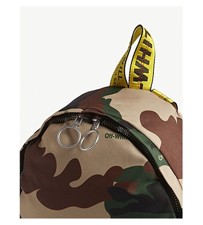 Shop Off-white Camouflage Canvas Backpack