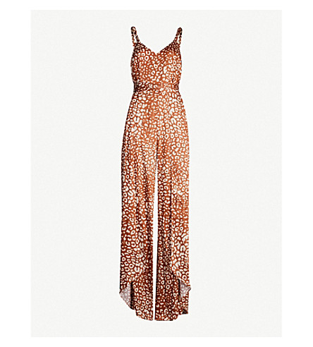 alexis leopard jumpsuit