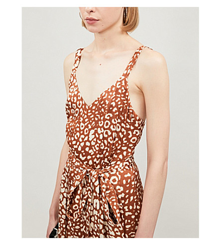 alexis leopard jumpsuit