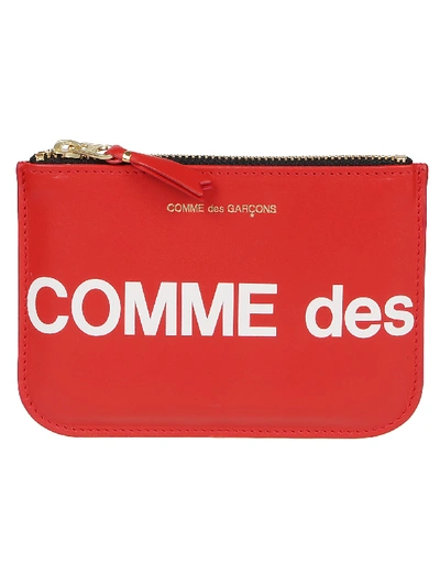 Shop Comme Des Garçons Huge Logo In Red