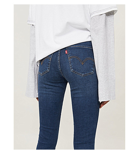 Levi's Mile High Super-skinny Extra High-rise Jeans In Breakthrough Blue |  ModeSens