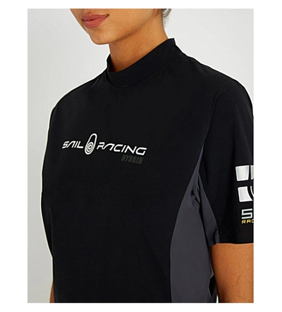 Shop Sail Racing Orca Rashguard Stretch T-shirt In Black