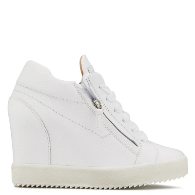 Shop Giuseppe Zanotti Addy  Wedge In White