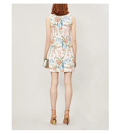 Shop Peter Pilotto Floral-print Crepe Dress In Flower Field