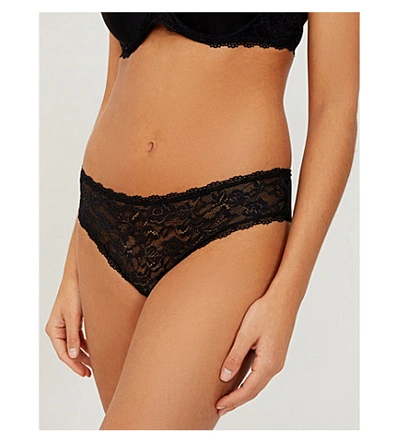 Shop Aubade Lysessence Mesh Hipster Briefs In Black