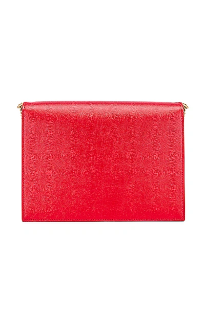 Shop Saint Laurent Medium Monogramme Cassandra Crossbody Bag In Red