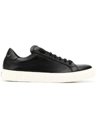 Shop Philipp Plein Black Sneakers