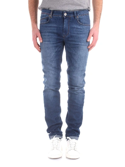 Shop Re-hash Blue Cotton Jeans