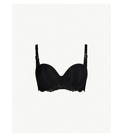 Shop Stella Mccartney Stella Smooth And Lace Stretch-jersey And Lace Bra