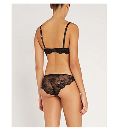 Shop Stella Mccartney Stella Smooth And Lace Stretch-jersey And Lace Bra