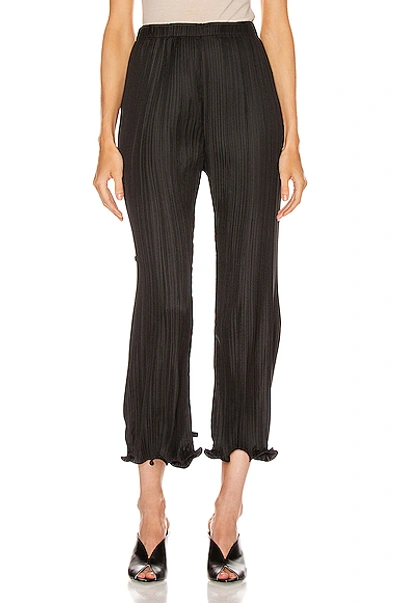 Shop Givenchy Pleated Wave Details Pant In Black