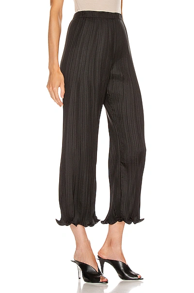 Shop Givenchy Pleated Wave Details Pant In Black