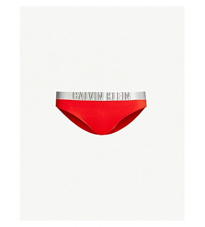 Calvin Klein Intense Power Bikini Bottoms In Xa7 Fiery Red | ModeSens