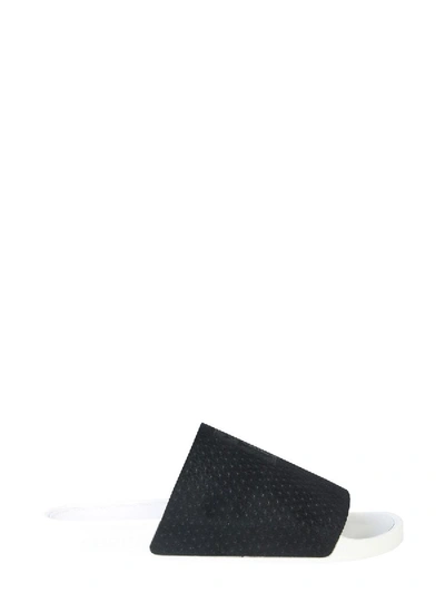 Shop Adidas Originals Black Leather Sandals