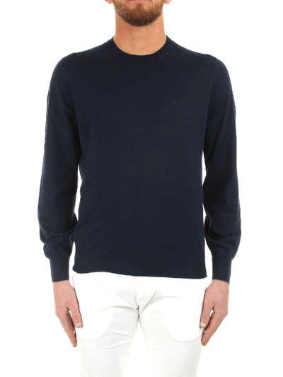 Shop Brunello Cucinelli Men's Blue Cotton Sweater