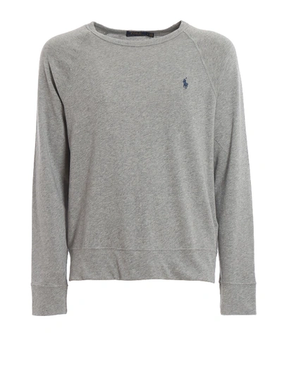 Shop Ralph Lauren Men's Grey Cotton Sweatshirt