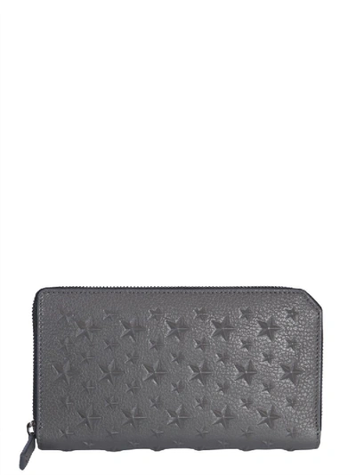 Shop Jimmy Choo Grey Leather Wallet