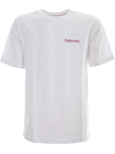 Shop Paterson White Cotton T-shirt