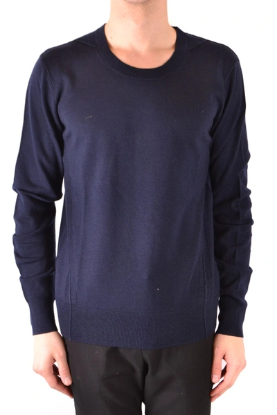 Shop Burberry Blue Wool Sweater