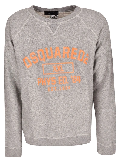 Shop Dsquared2 Grey Cotton Sweatshirt