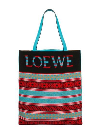 Shop Loewe Multicolor Leather Tote