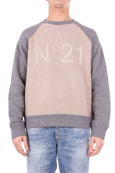 Shop N°21 Beige Cotton Sweatshirt