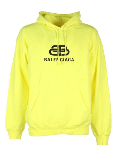 Shop Balenciaga Yellow Sweatshirt