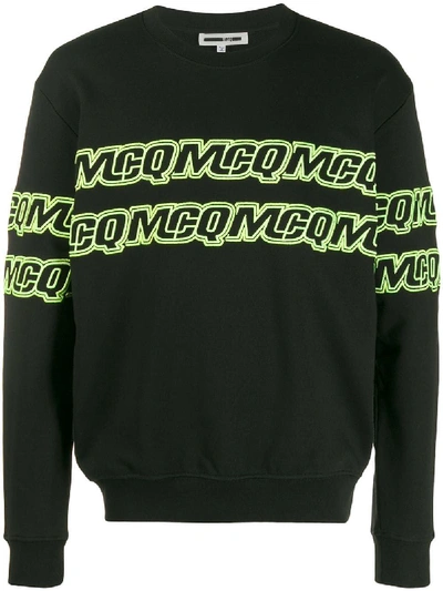 Shop Mcq By Alexander Mcqueen Black Cotton Sweatshirt