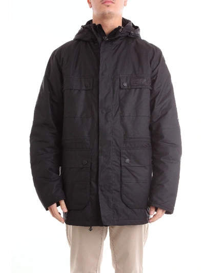 Shop Barbour Black Polyamide Outerwear Jacket